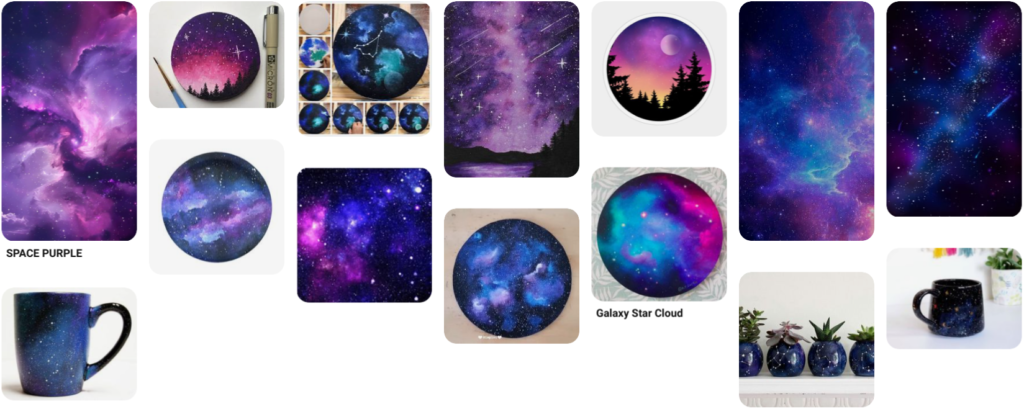 capture-tableau-pinterest-galaxie Exemples d'inspiration pour peindre un motif galaxie sur un vide-poche en céramique
