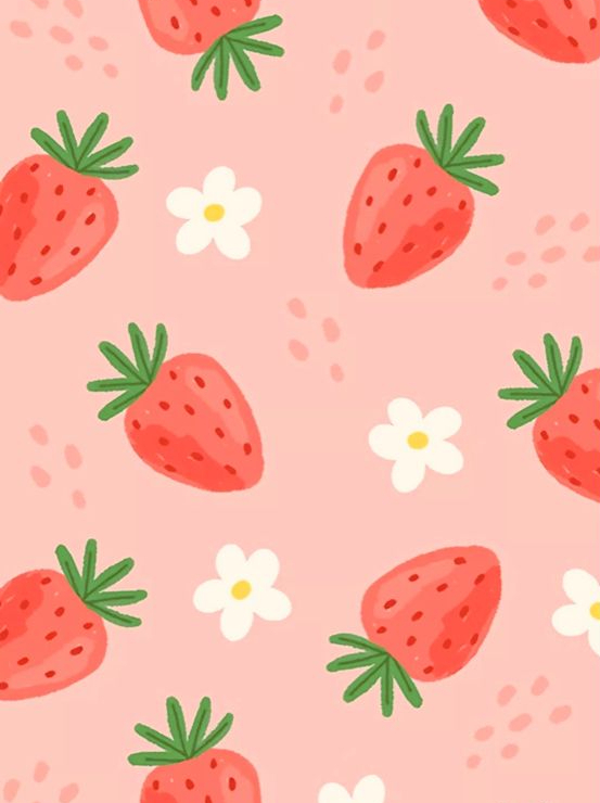 Exemple d'éléments à ajouter pour peindre des fraises sur céramique: des fleurs blanches qui rappelent les fraisiers